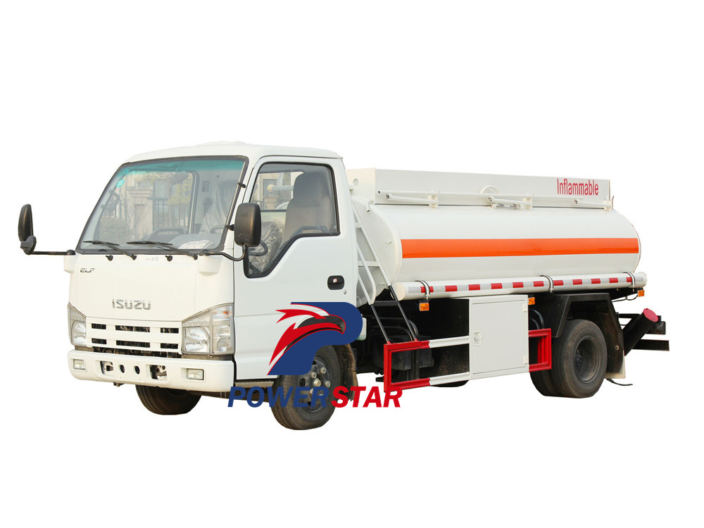 Isuzu ELF 3CBM duel tanker truck 