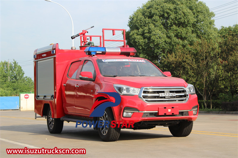 Isuzu 4x4 fire department emergency rescue pickup fire engine