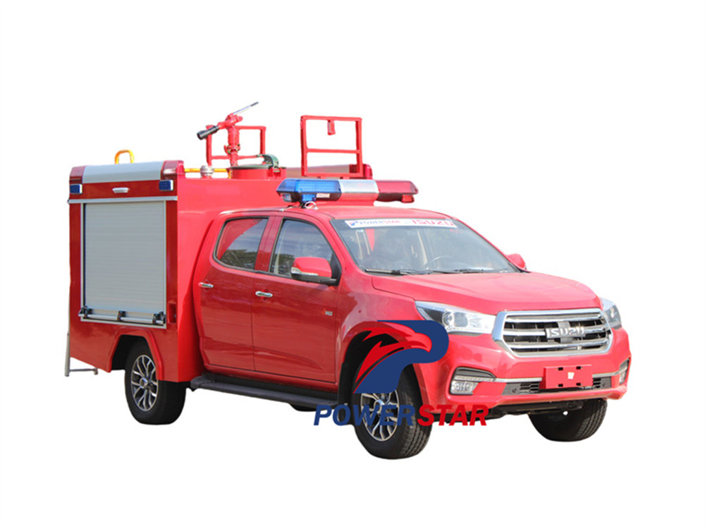 Isuzu 4x4 drive fire department firefighting pick up