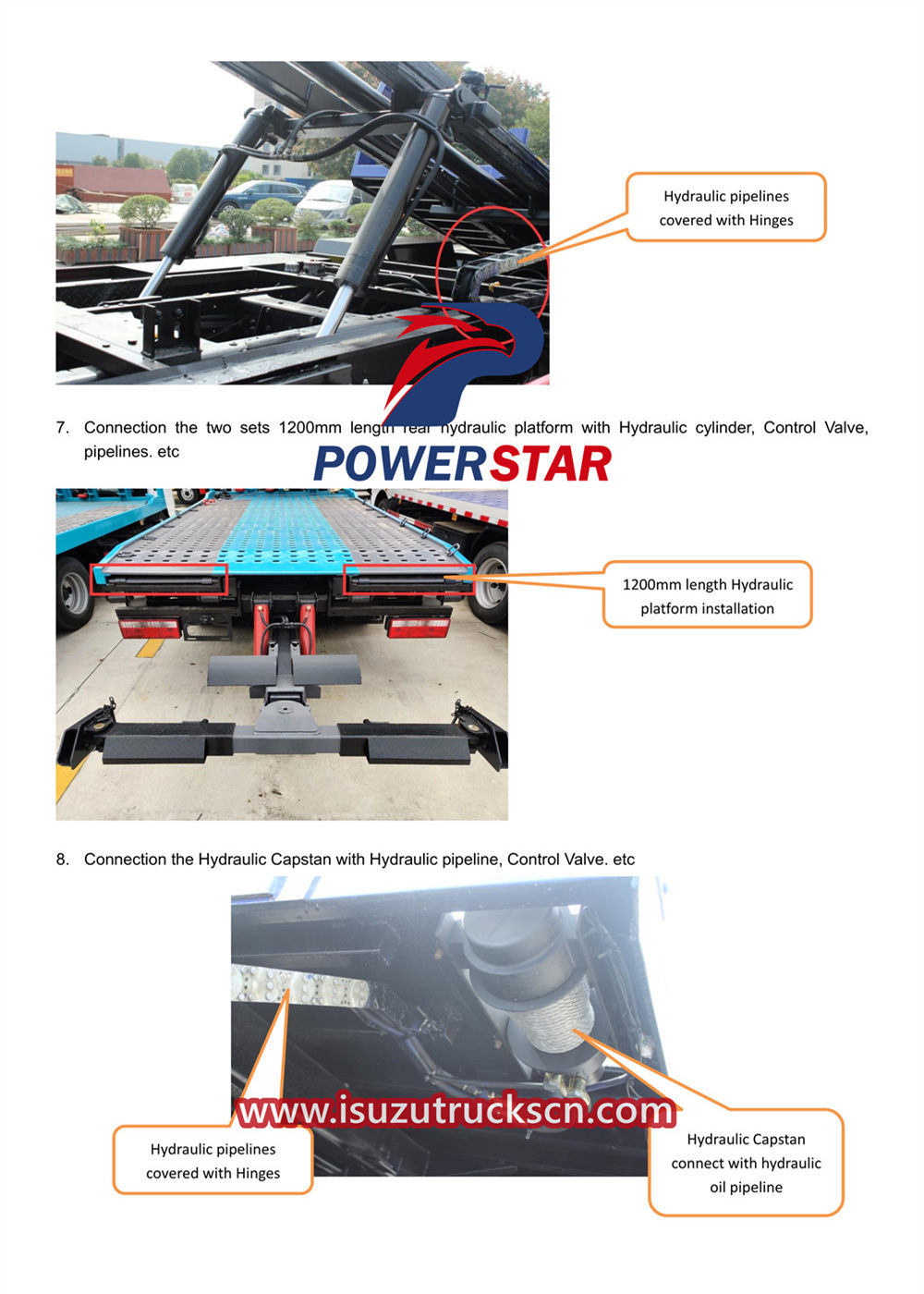 Isuzu FVR Slide Wrecker Kit Installation Guidance