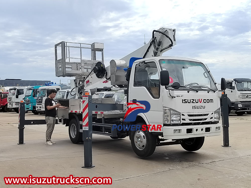 Isuzu aerial work platform truck