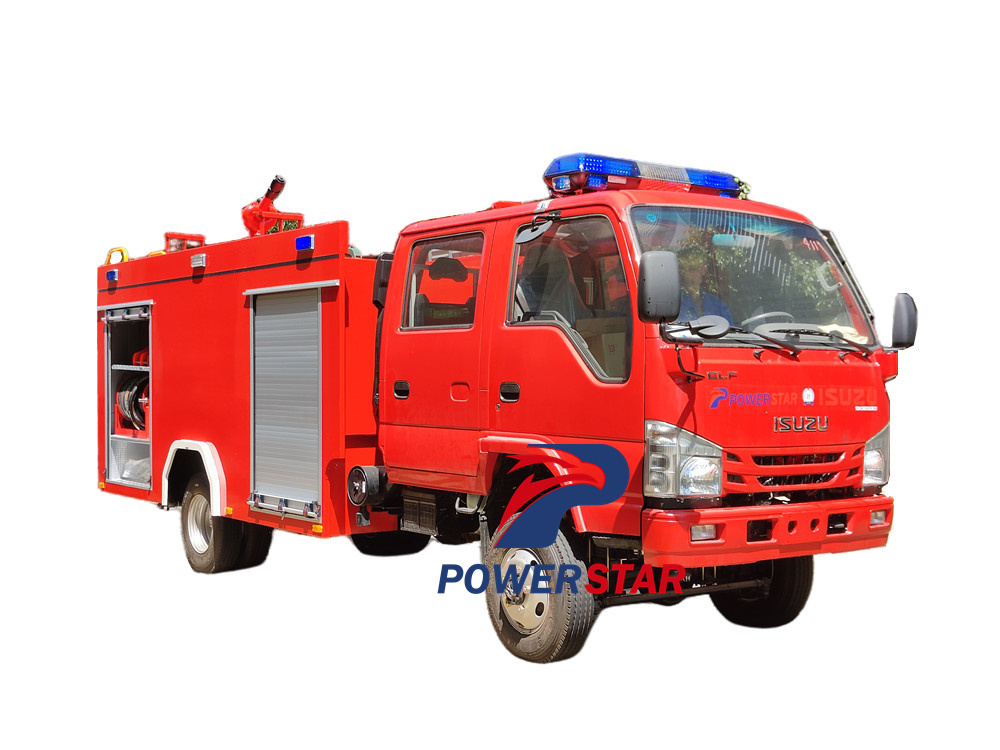 Isuzu 4x4 chassis-cab fire truck