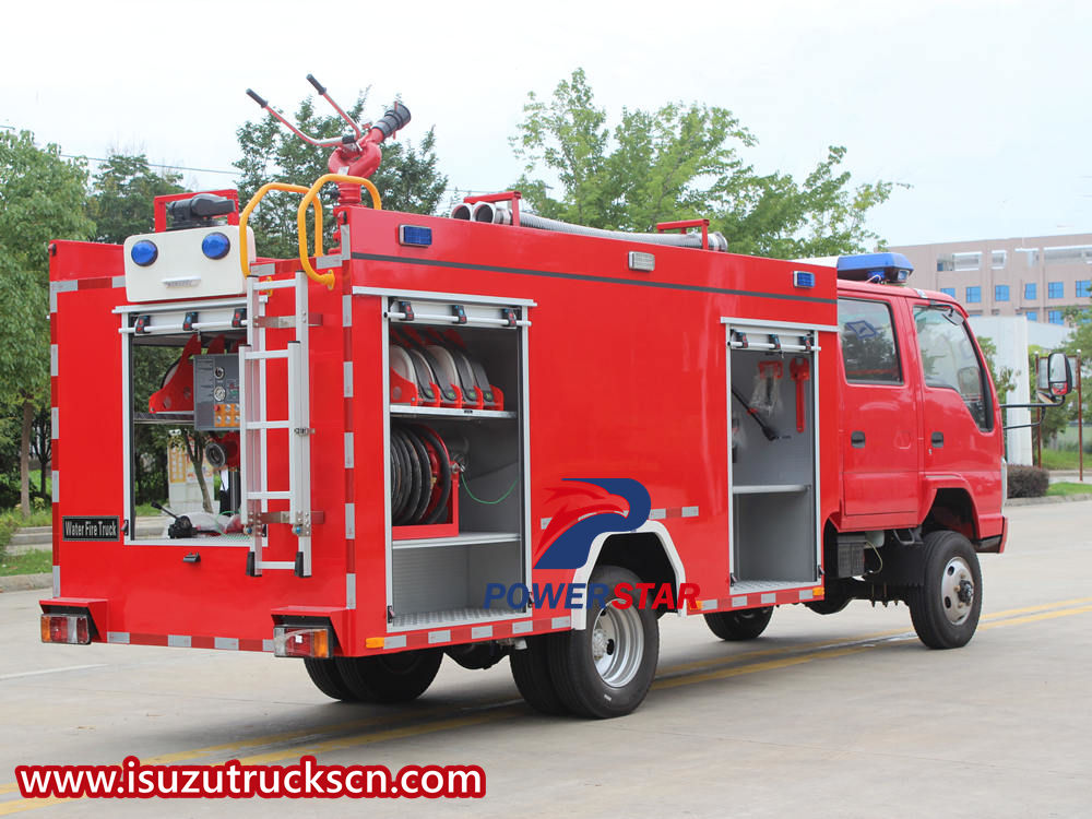 Isuzu foam fire truck