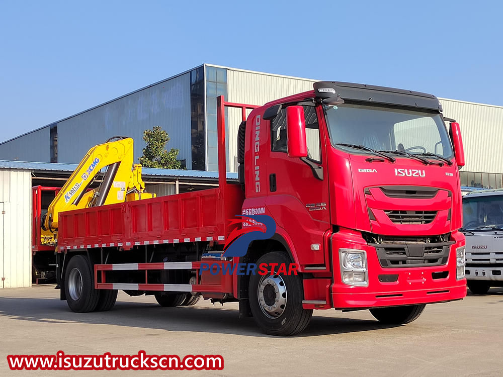 Isuzu truck mounted crane