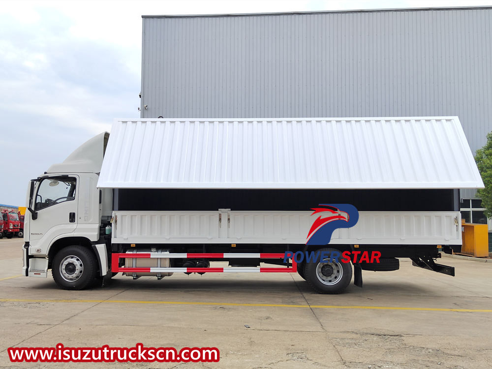 Isuzu wing van transport truck