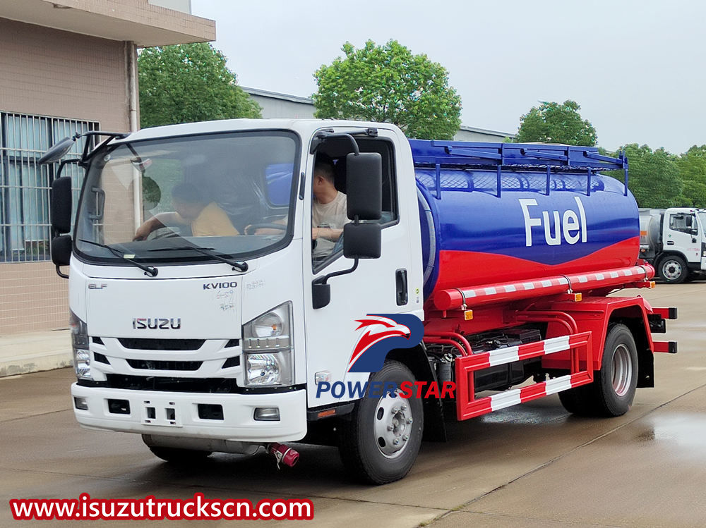 Isuzu oil tanker truck