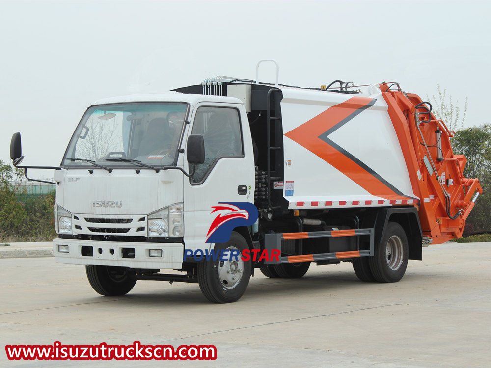 Isuzu garbage disposal truck