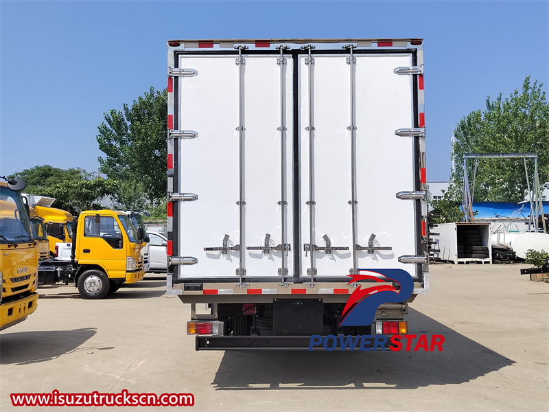 Isuzu freezer box truck with thermo king