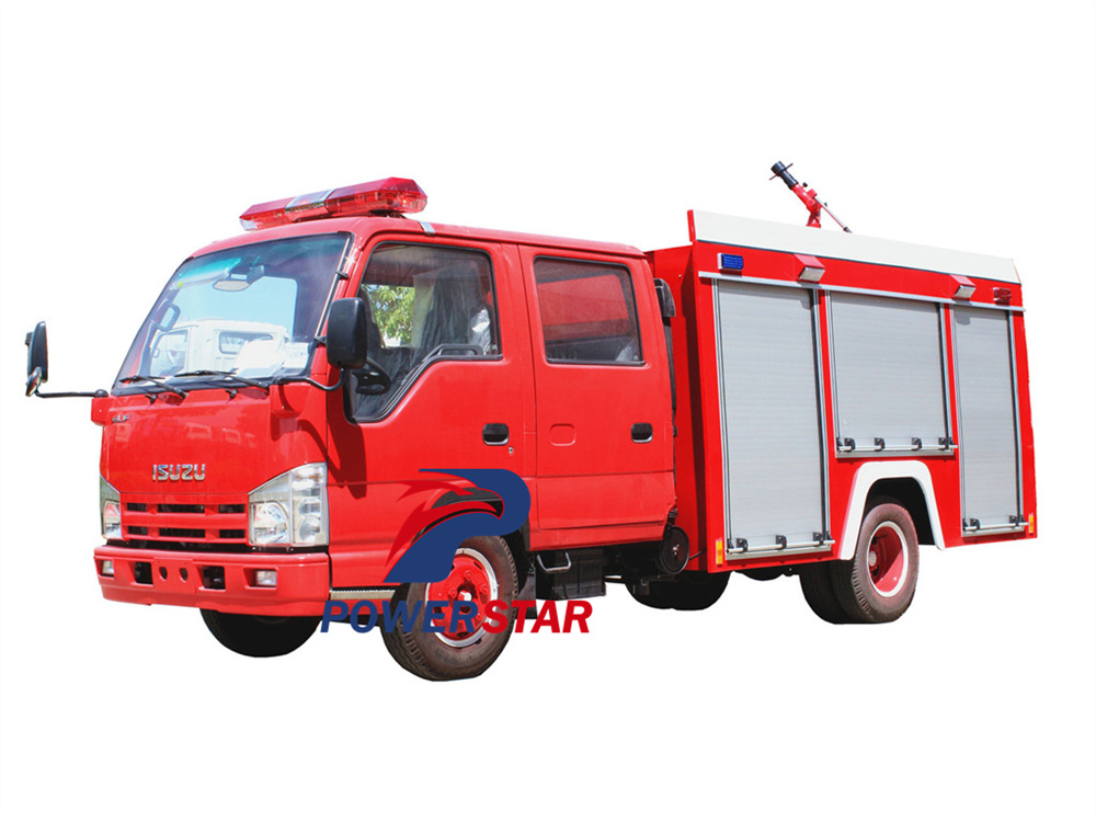 Isuzu mini pumper fire truck 