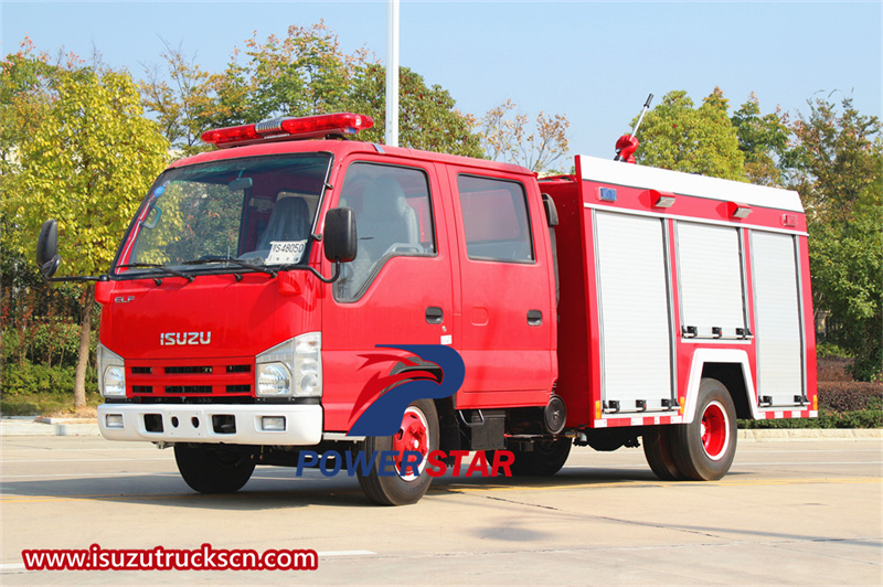 Isuzu mini pumper fire truck 