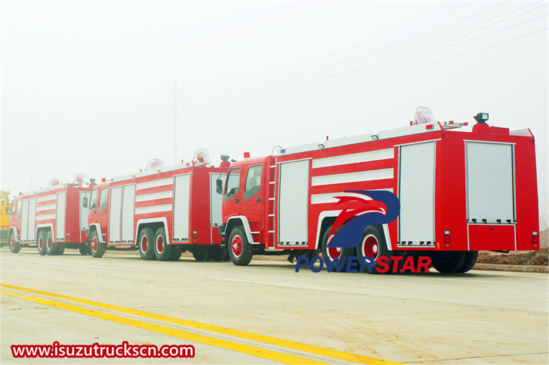 Isuzu 12cbm water foam fire tender truck