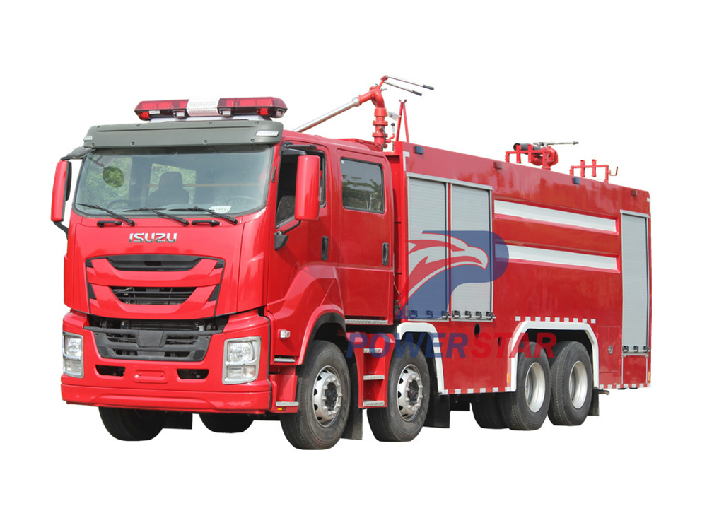 Isuzu heavy rescue dry powder fire truck