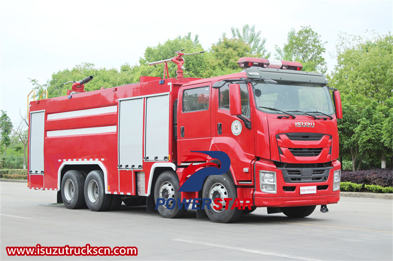 Isuzu heavy rescue dry powder fire truck