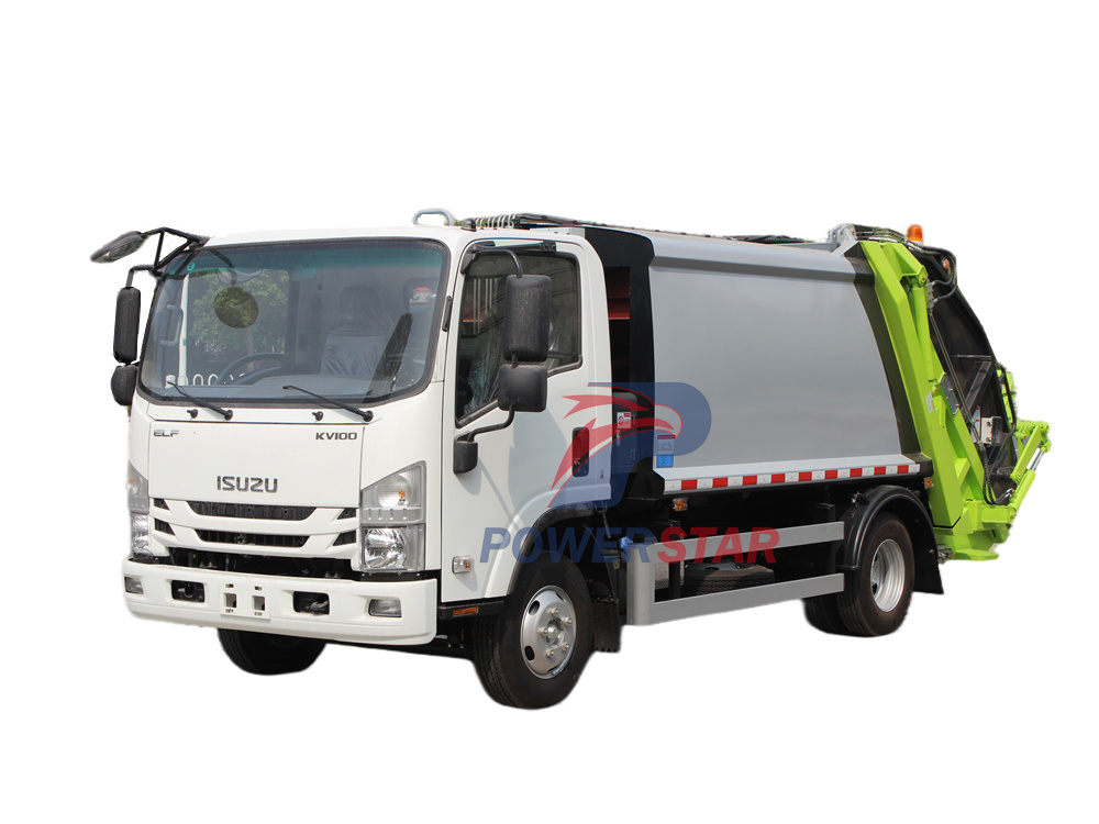 Trash compactor made by Isuzu trucks