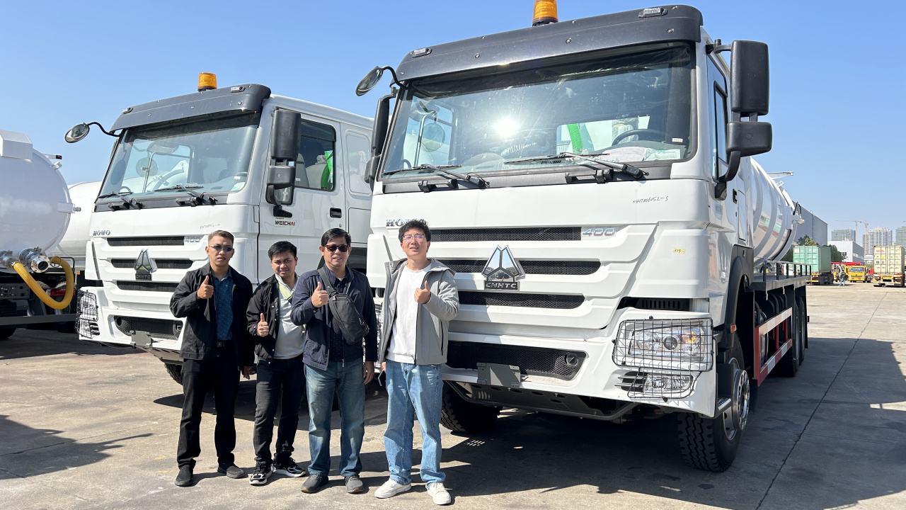 Philippines customer training Isuzu Sewer Septic Cleaning Truck