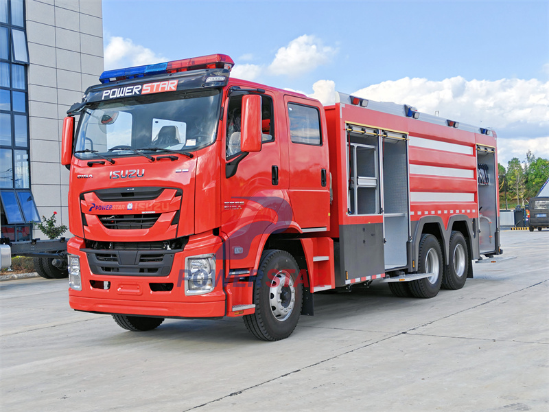 ISUZU GIGA dry powder nitrogen fire truck