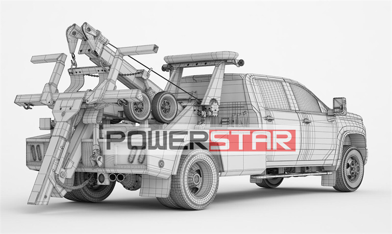 POWERSTAR Isuzu pickup road wrecker truck