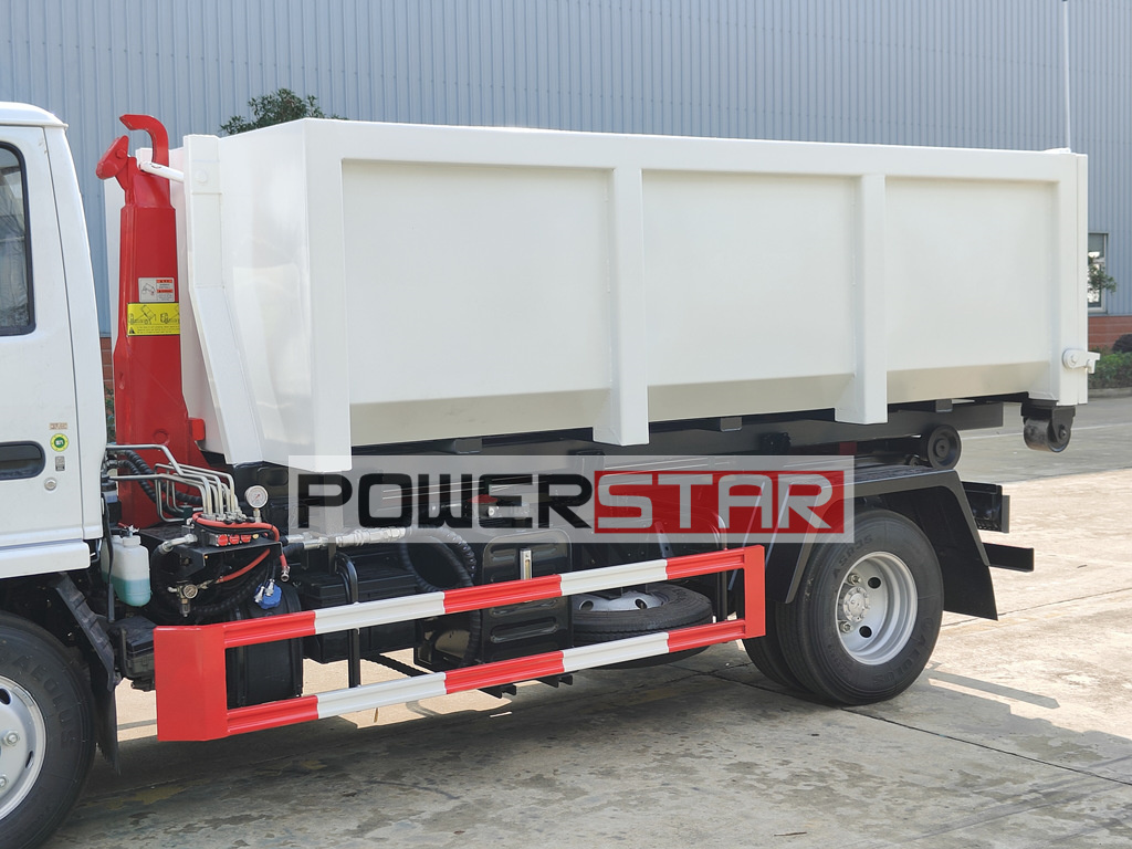 Isuzu hook loader refuse truck