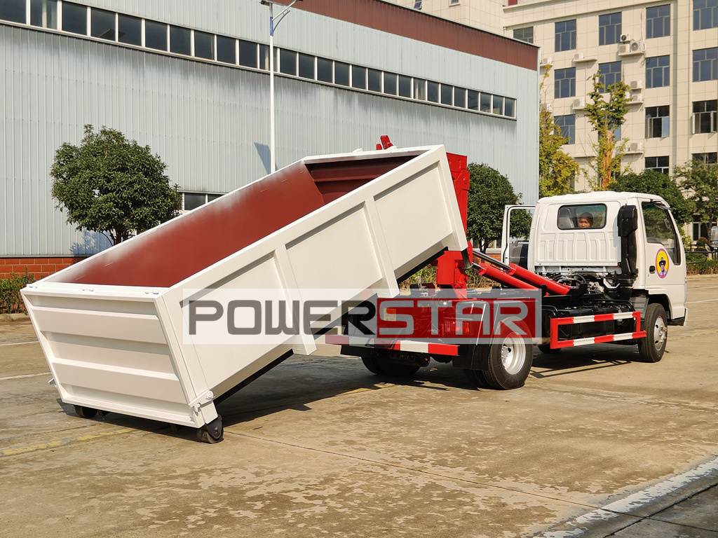 POWERSTAR Isuzu hook loader garbage truck