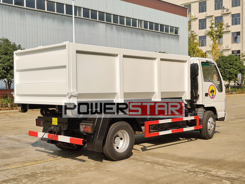 Isuzu 6CBM hook loader garbage truck