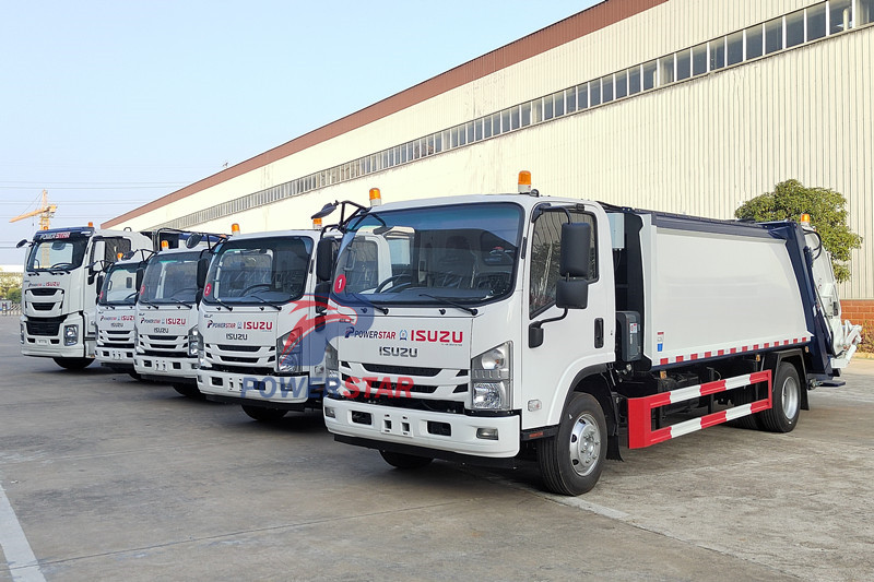 Isuzu waste collector truck