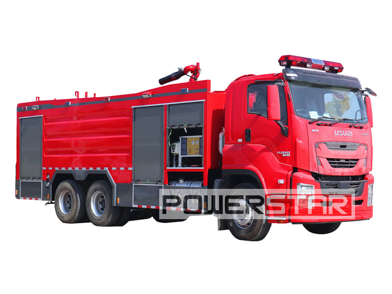 SUZU GIGA fire truck with dry powder