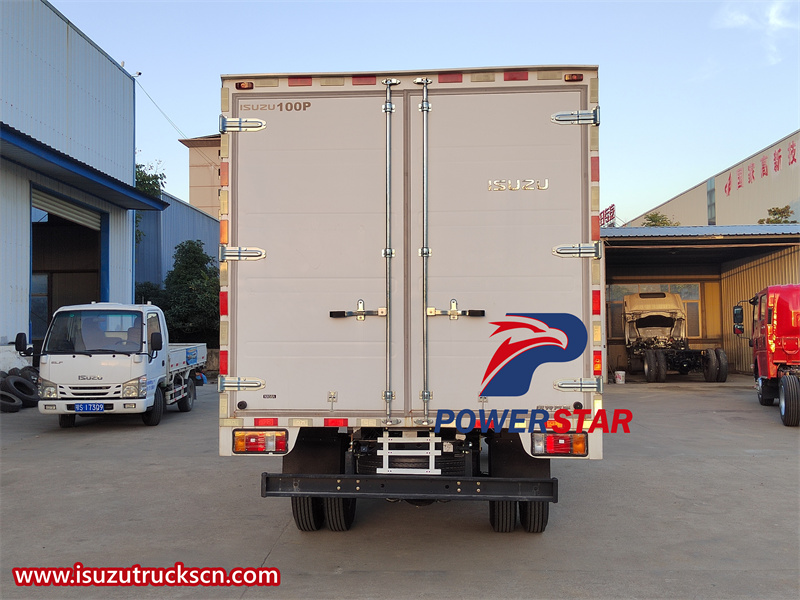 Isuzu KV100 dry freight cargo truck