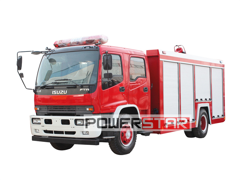 Isuzu FTR dry Powder/nitrogen fire truck