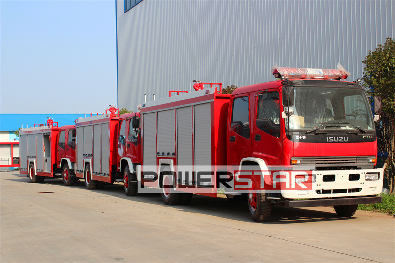 ISUZU FTR dry powder nitrogen fire truck