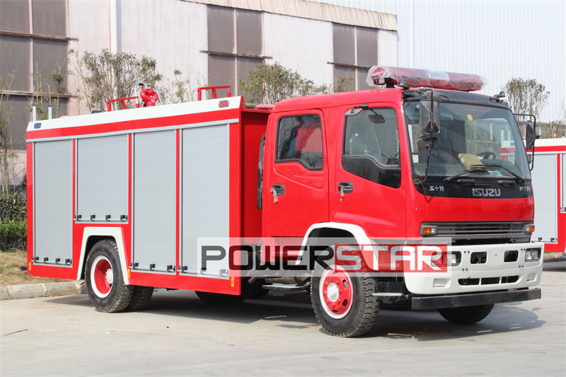 Isuzu FTR dry Powder/nitrogen fire truck