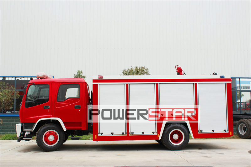 Isuzu FTR dry Powder/nitrogen fire truck