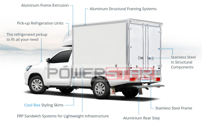 Isuzu pickup freezer truck