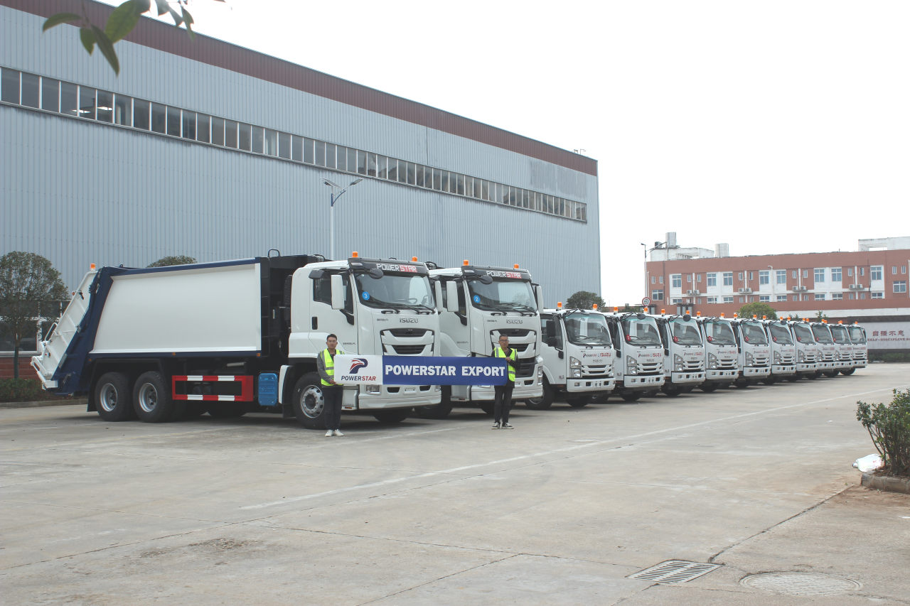 Philippines 12units Isuzu Giga NPR Waste Compactor Trucks for sale