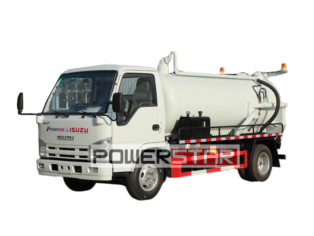 Isuzu 3,000 liters commercial wet dry vacuum truck