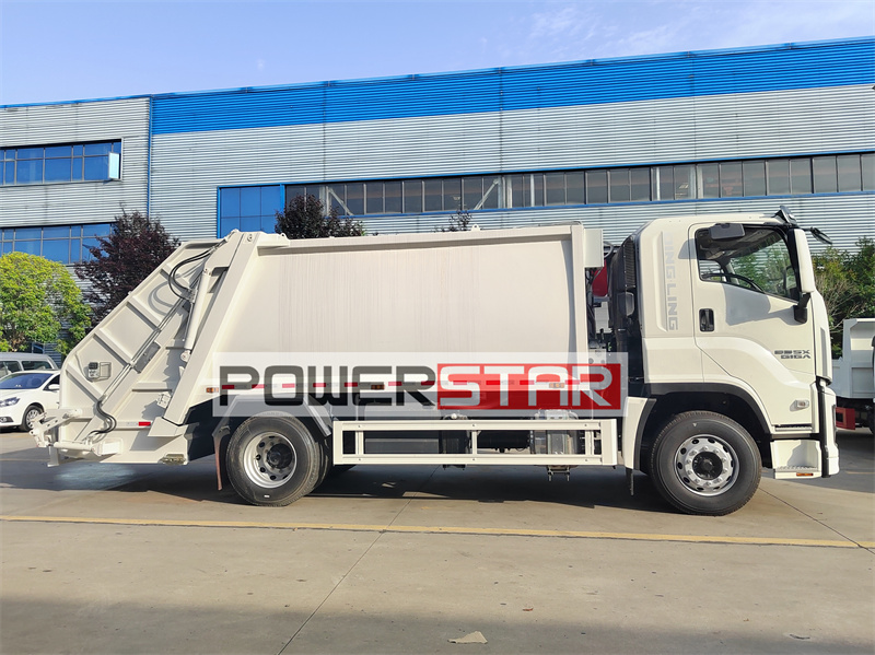 2025 new Isuzu garbage split rear loader 