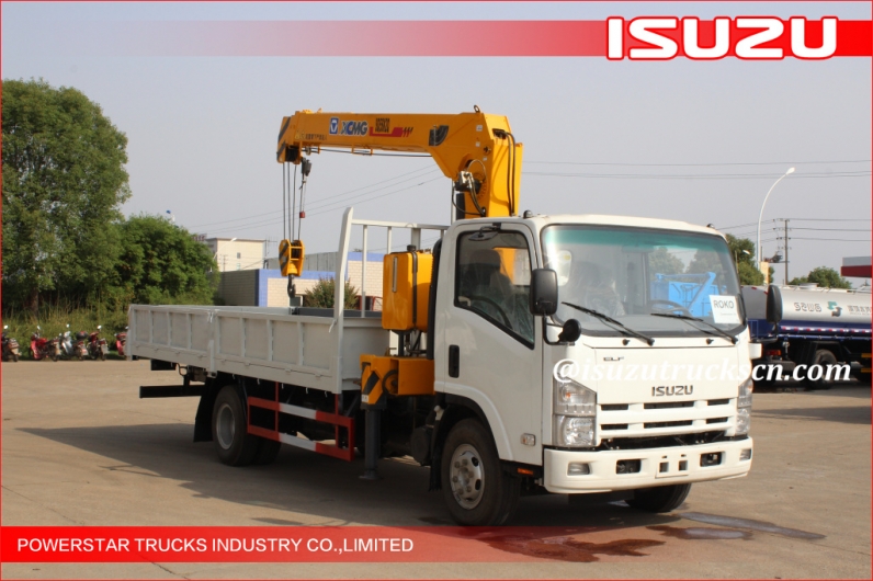 Isuzu telescopic boom truck mounted crane