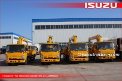 Isuzu 6300kg telescopic boom truck mounted crane