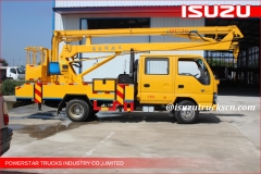 Isuzu truck truck mounted boom lift