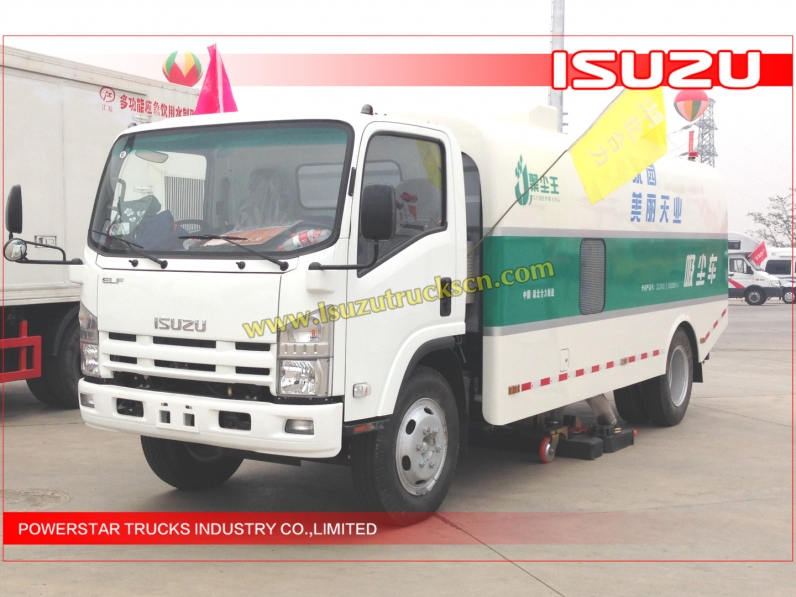 ELF NPR ISUZU Dust Suction Truck 10M3 Sweeper Truck 10CBM Road sweeper Truck For Sale