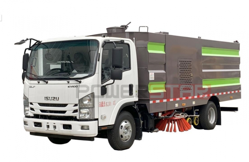 ISUZU ELF KV100  High Pressure Water Washing Road Sweeper Truck