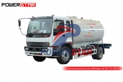 ISUZU FTR LPG tank truck with dispenser at best price