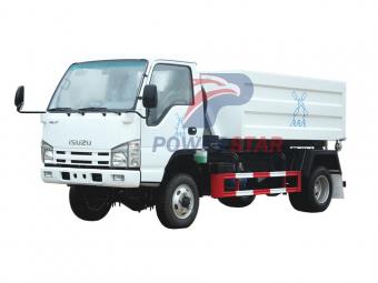 Isuzu mini 4x4 offroad hook arm garbage truck