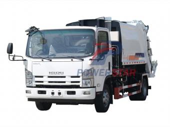 ISUZU rear loading trash truck for sale