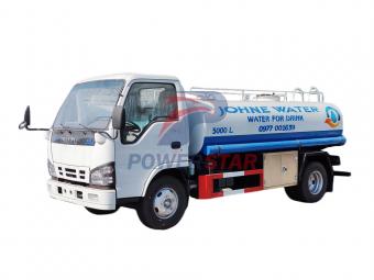 Isuzu drinking water bowser trucks for hire near me