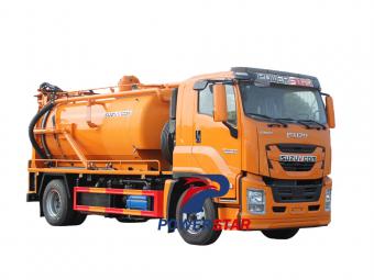 Isuzu FVR jetting combined cleaning sewage truck