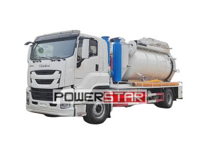 Isuzu giga combined sewer jetting vacuum truck