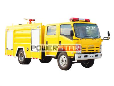 Isuzu ELF dry powder nitrogen fire truck