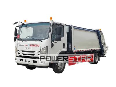 Isuzu 4HK1 engine recycling rear loader garbage truck