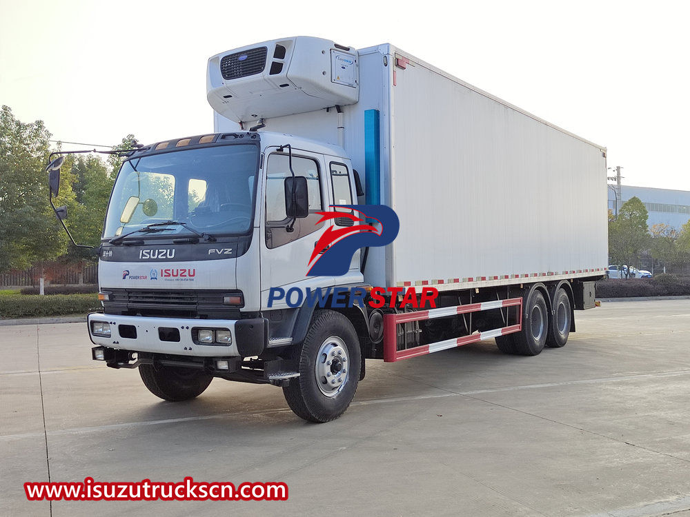 Structural composition of Isuzu refrigerated truck